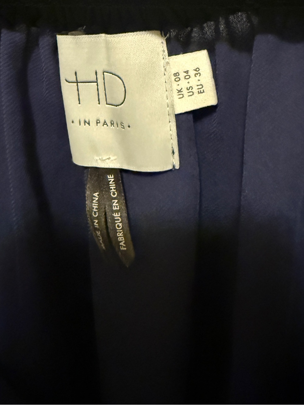 ANTHROPOLOGIE HD IN PARIS | Women's Navy Smocked Peasant Top - Picture 2 of 2